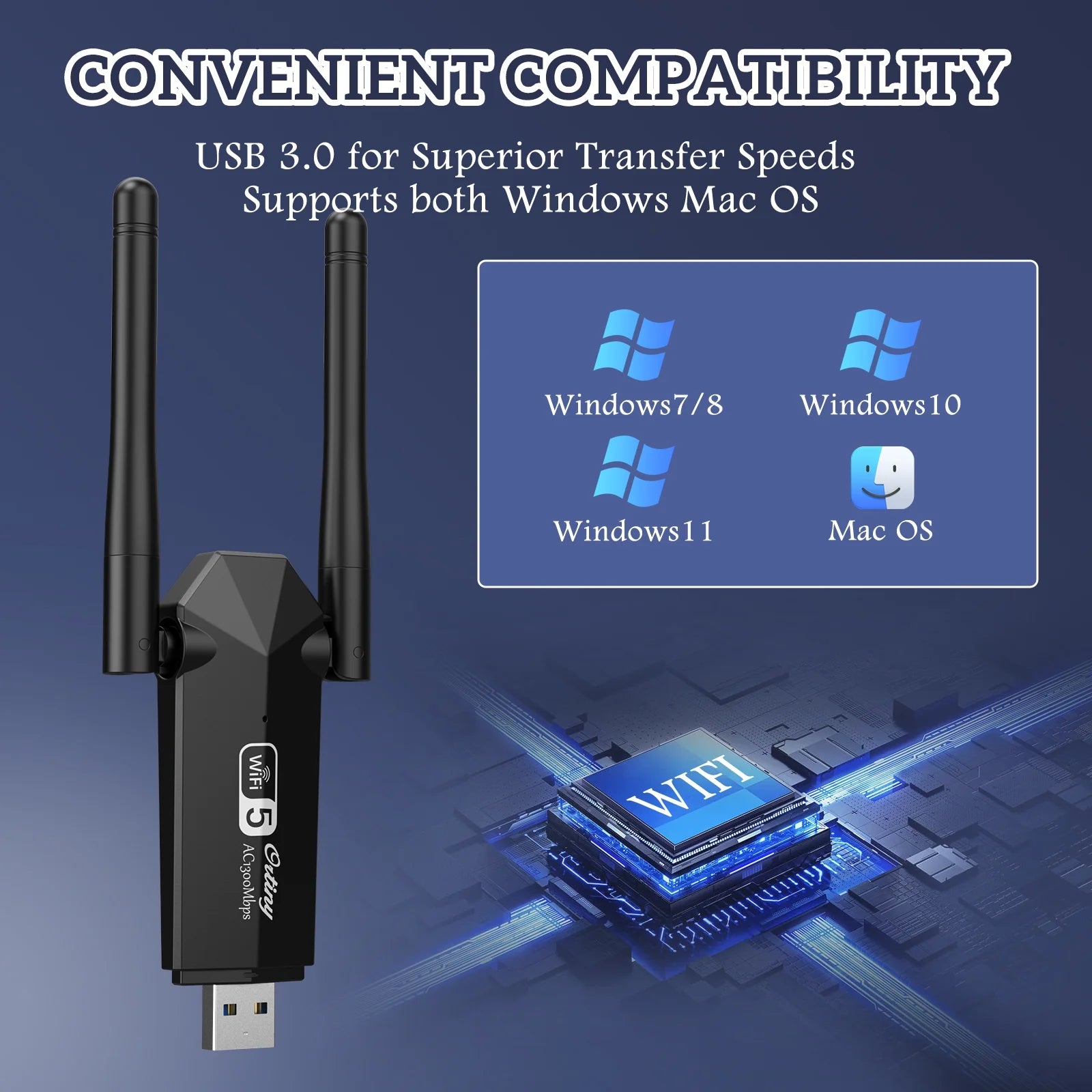 1300Mbps USB 3.0 Wi-Fi Adapter