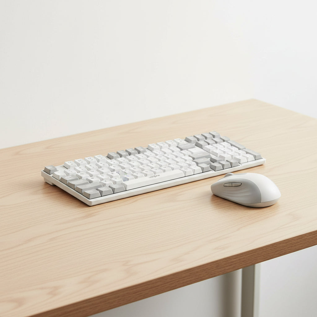 2.4G Wireless Keyboard and Mouse Combo,Compact Full-Size (98 Keys) Keyboard,Silent Touch ,6-Button & 3-DPI Quiet Wireless Mouse,Portable Kit for Windows Computer PC Mac OS Laptop