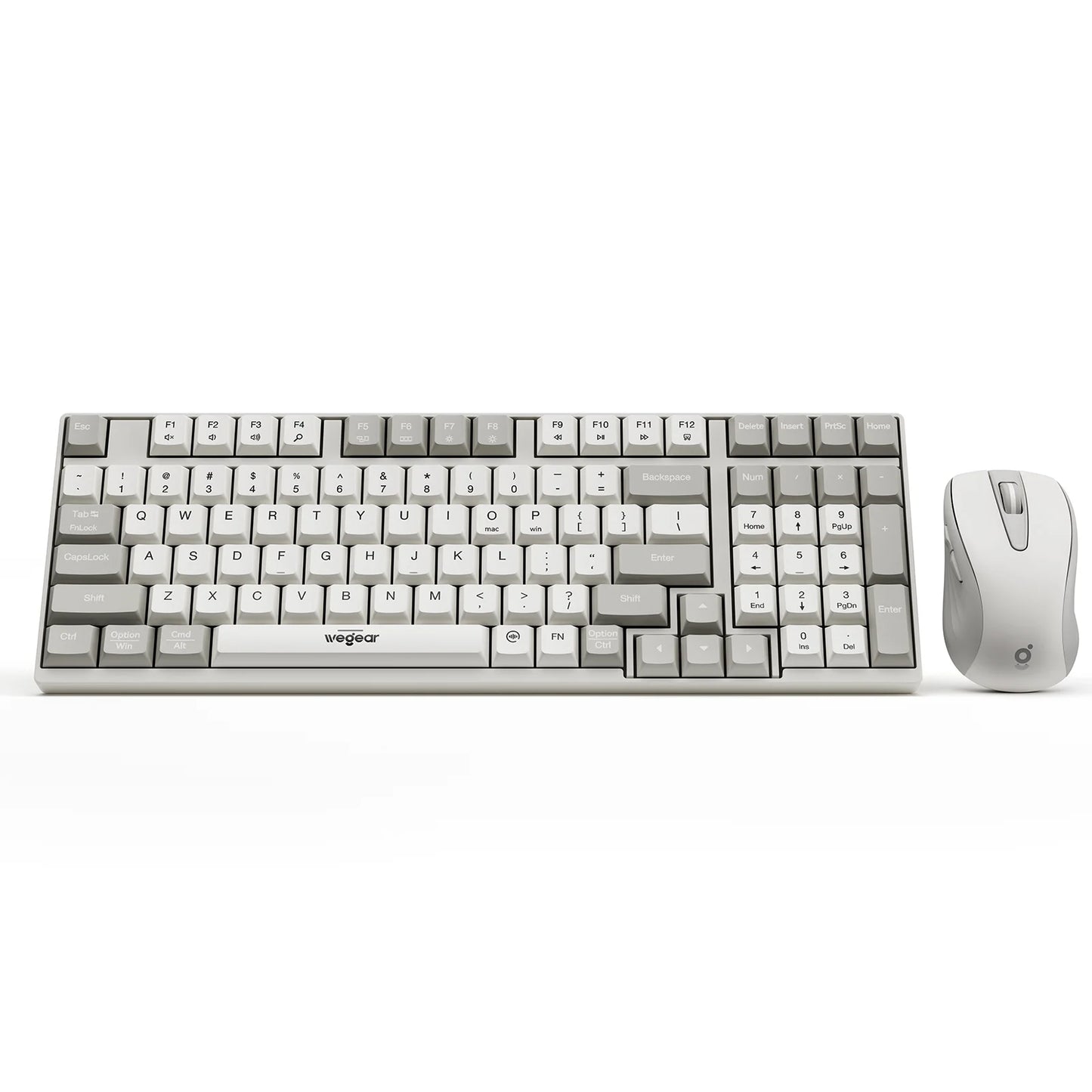 2.4G Wireless Keyboard and Mouse Combo,Compact Full-Size (98 Keys) Keyboard,Silent Touch ,6-Button & 3-DPI Quiet Wireless Mouse,Portable Kit for Windows Computer PC Mac OS Laptop