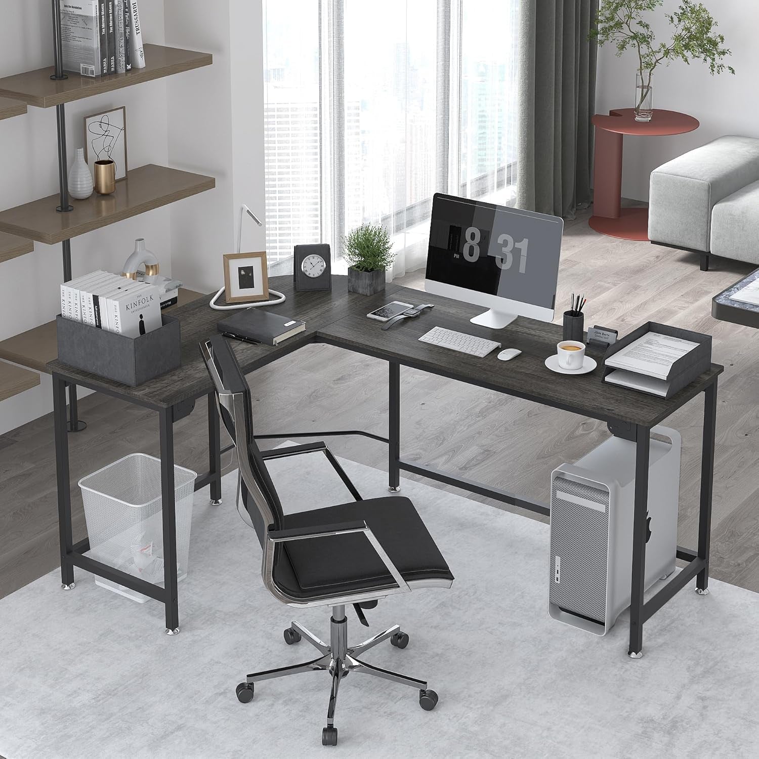 Modern L Shaped Gaming Desk 66''